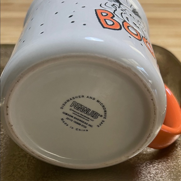 #1392=Peanuts “Boo!”Orange & White Halloween Mug - Picture 3 of 5